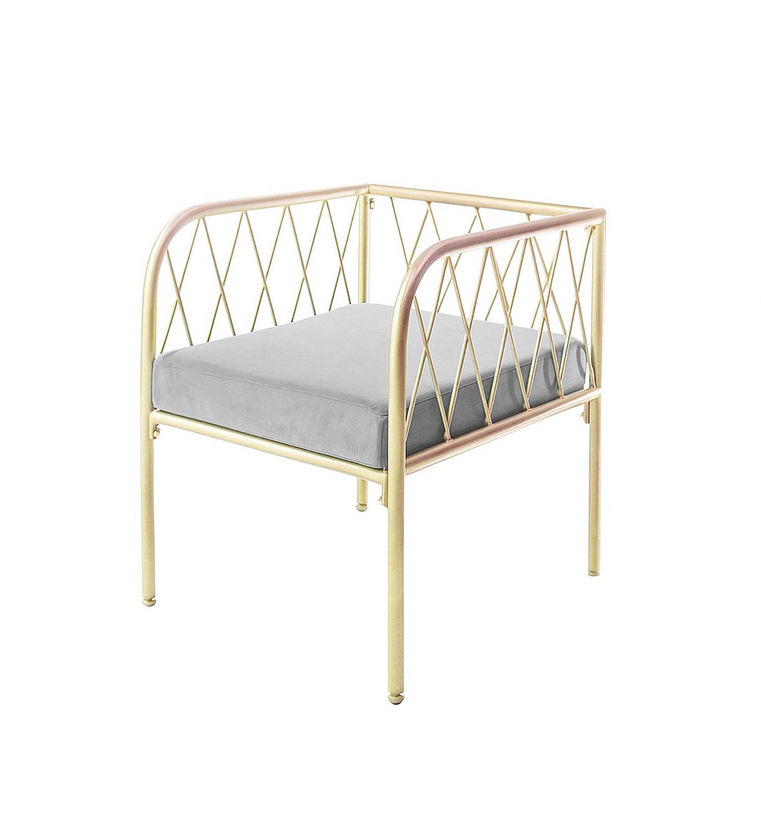 One-seating bench LIEPA in pearl grey #104