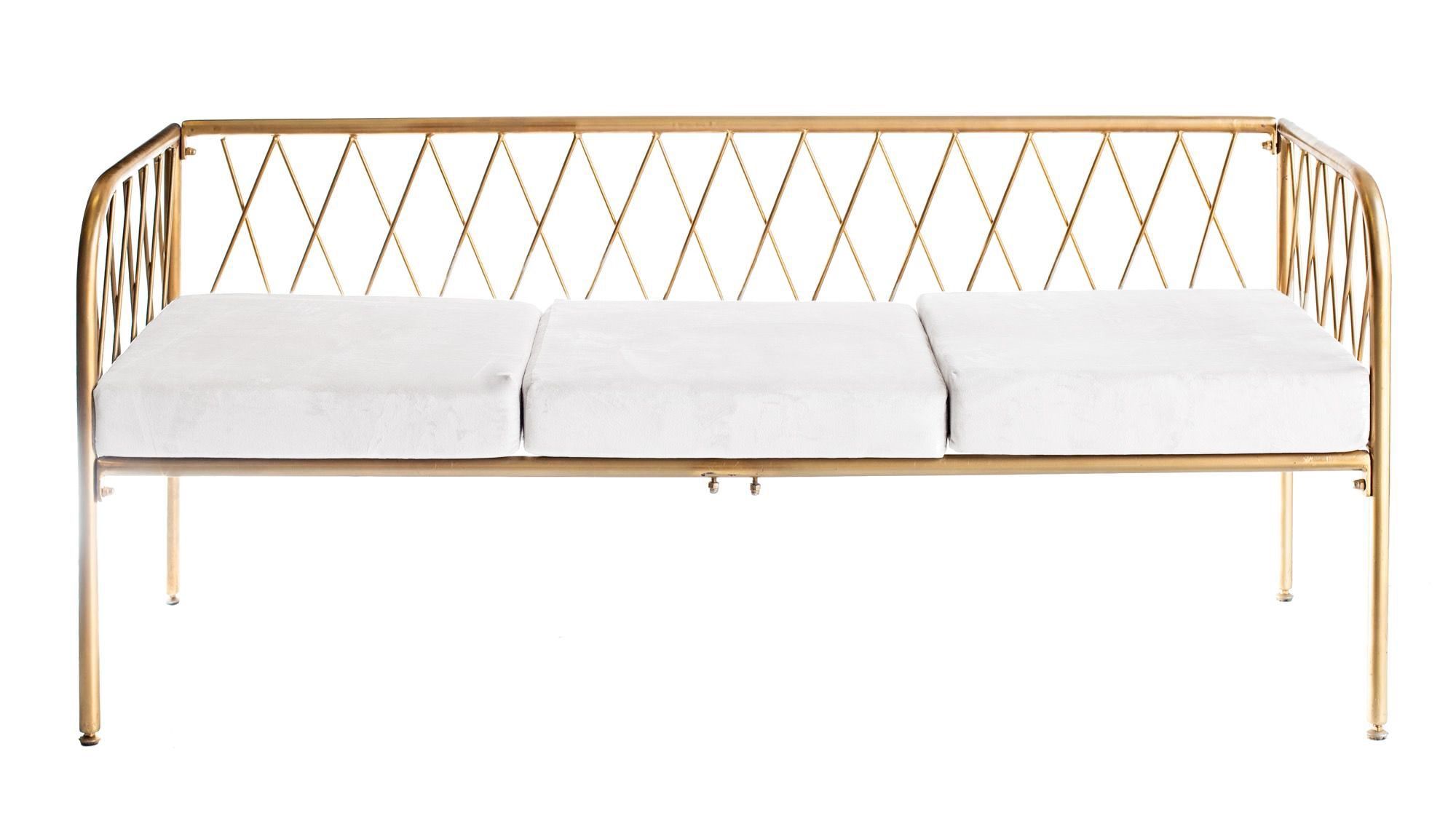 Soft bench LIEPA in ivory #102