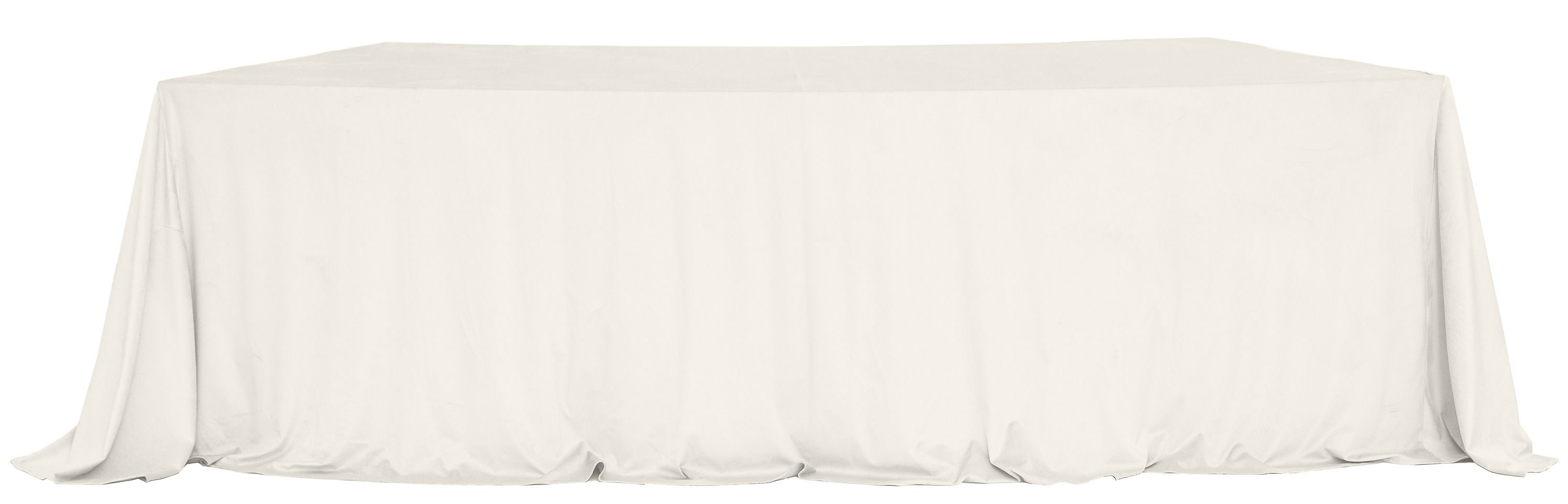 Velvet tablecloth LARGO for 1 SERPENTINE table section — ivory #102