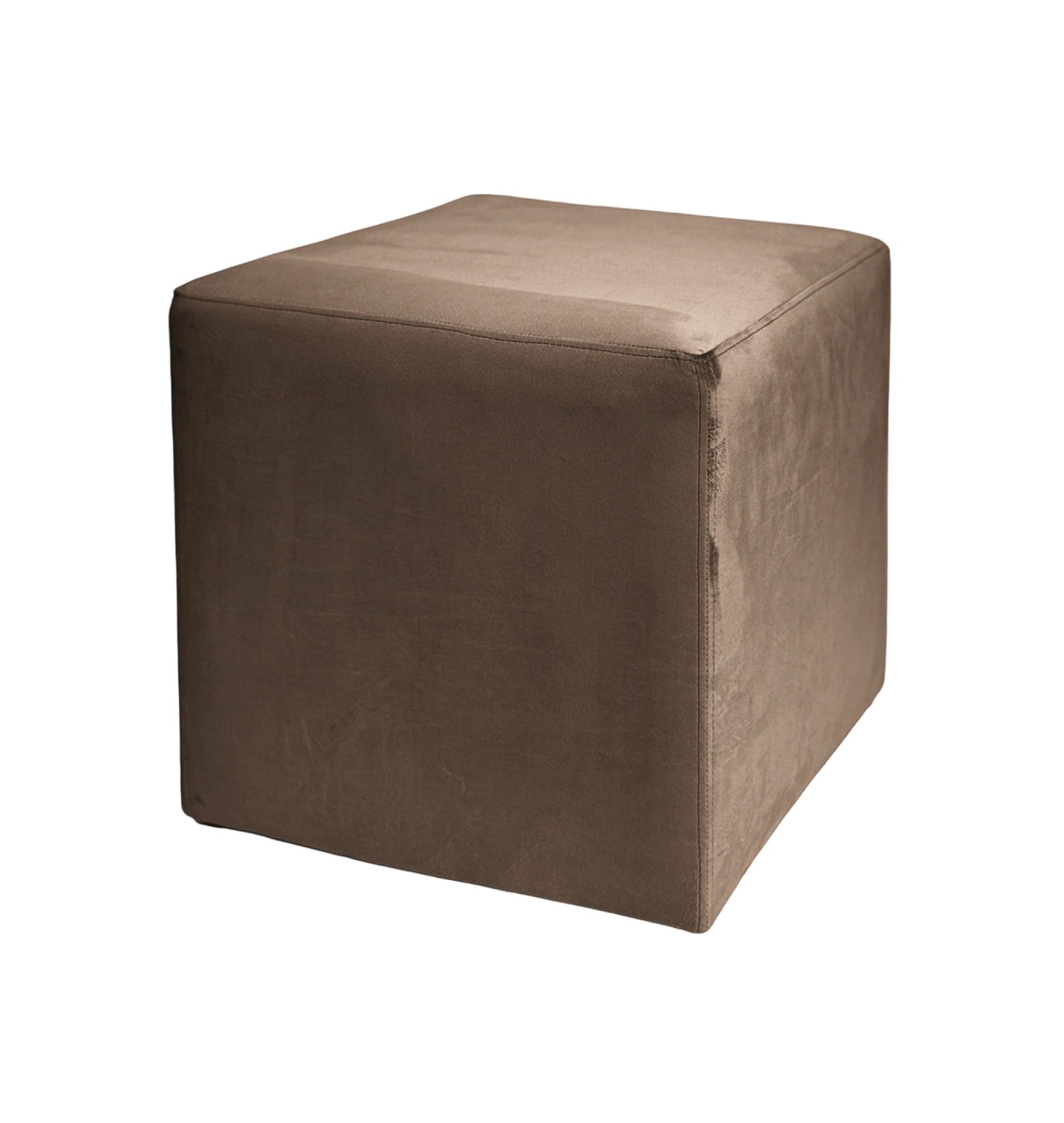 ARNO medium cube pouf, chocolate #114
