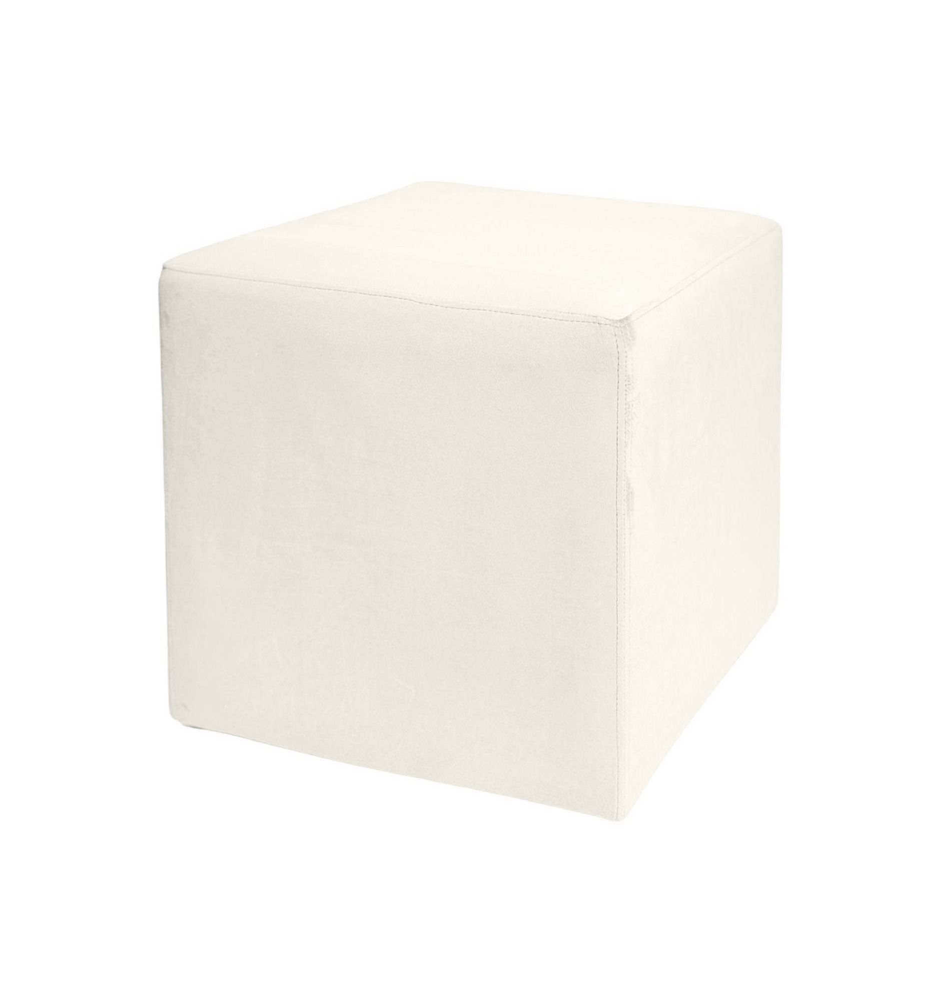 ARNO medium cube pouf, ivory #102