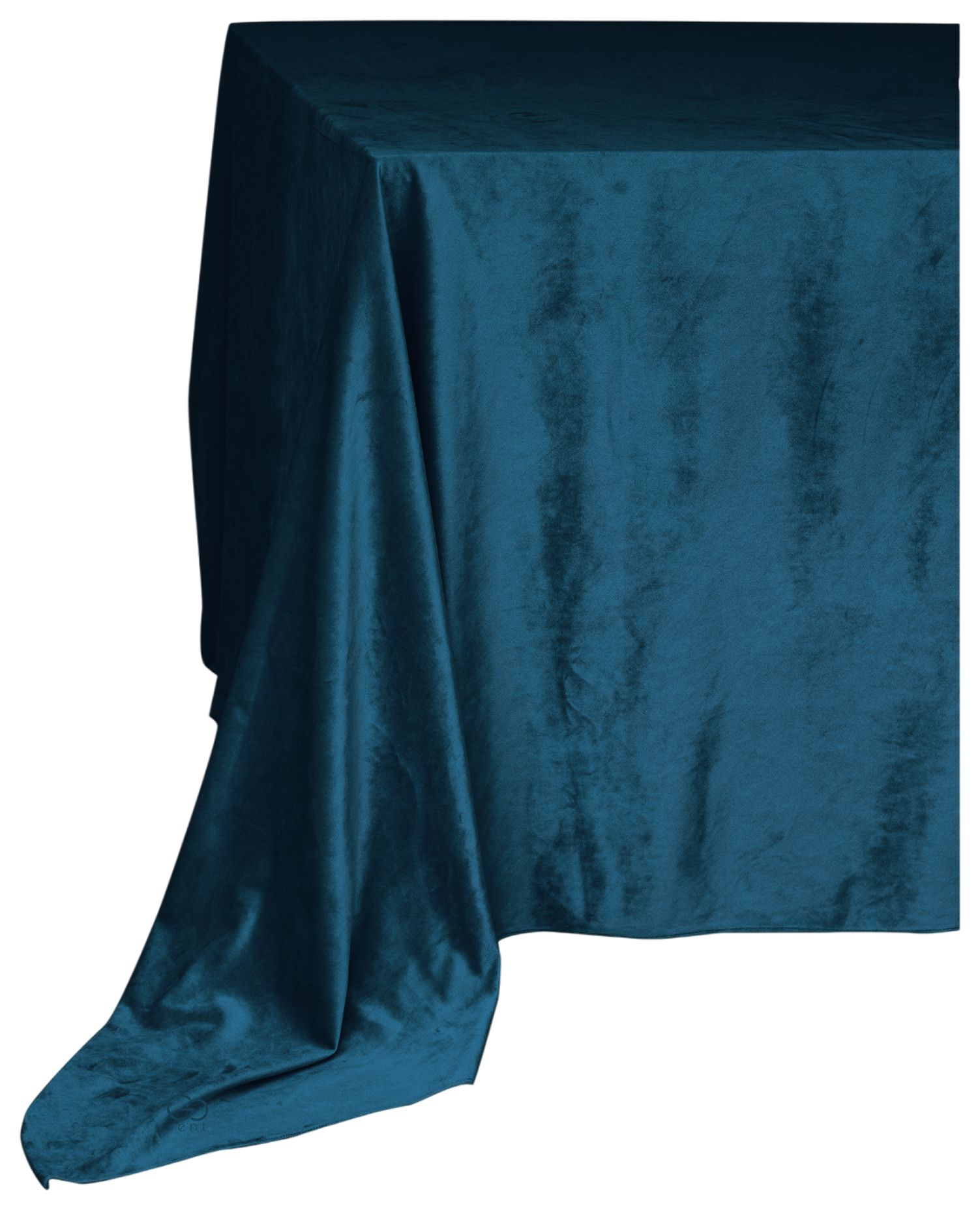 MATTE VELVET rectangular tablecloth ALT in blueberry #421