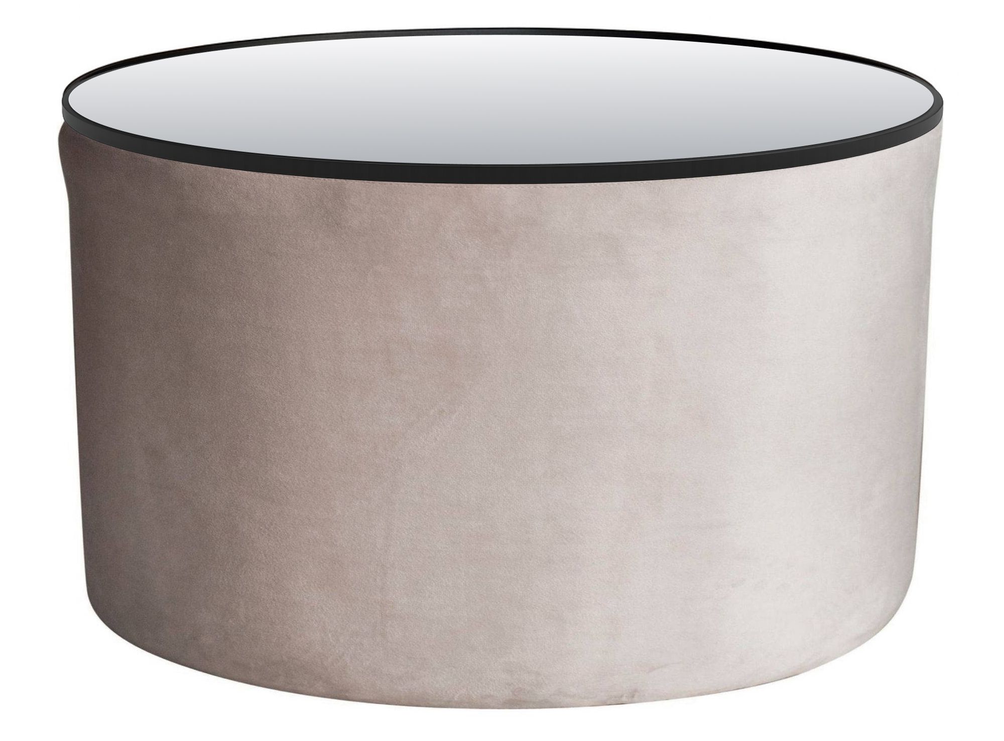 NORMAN TABLE large with mirrored top, beige #103