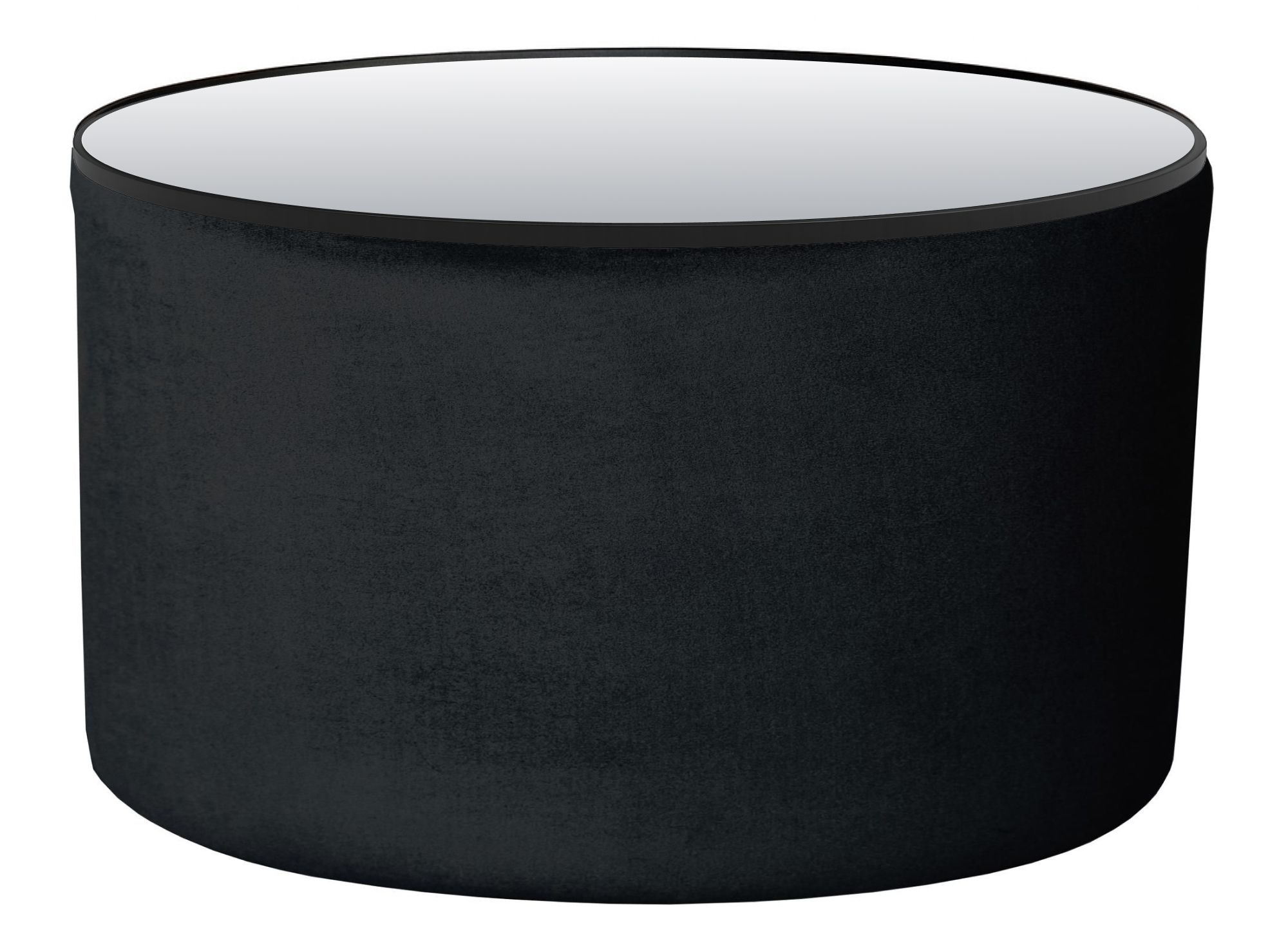 NORMAN TABLE large with mirrored top, black #112