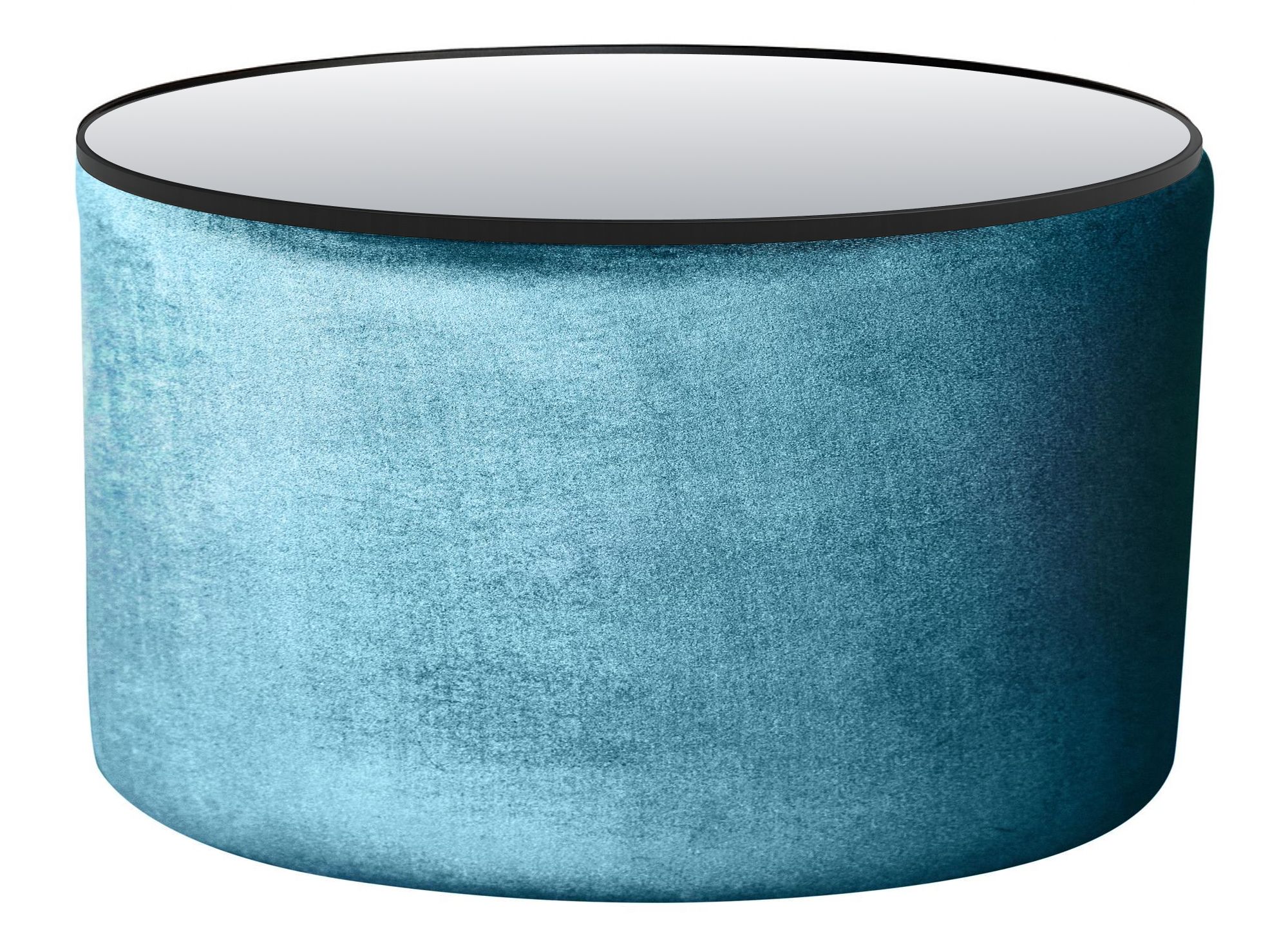 NORMAN TABLE large with mirrored top, ice blue #321