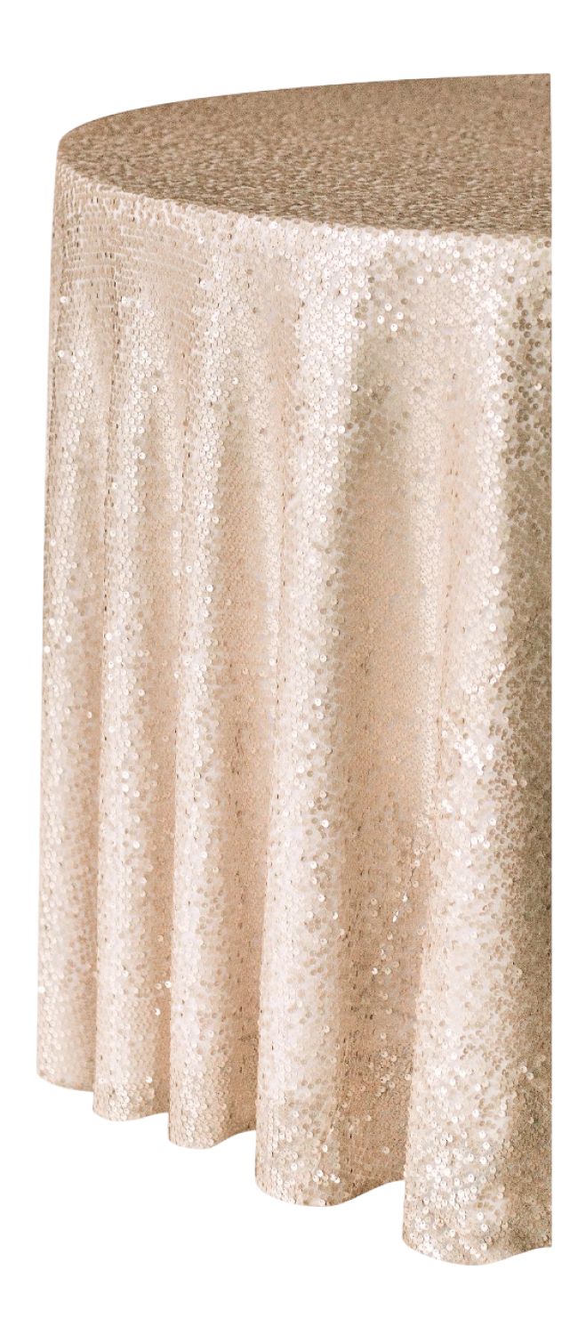 SEQUIN round layout HARMONY in champagne #830