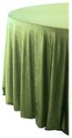 SHINY VELVET ROUND tablecloth ILER in ice green #315
