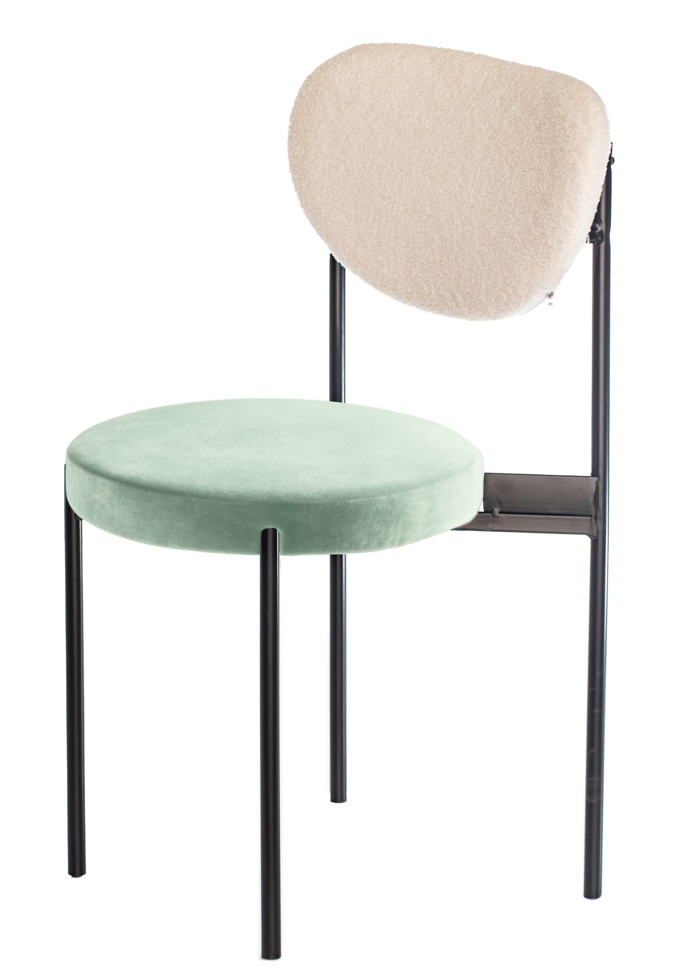 Black mix TEMPO chair with FERN seat #350/351 and TEDDY back