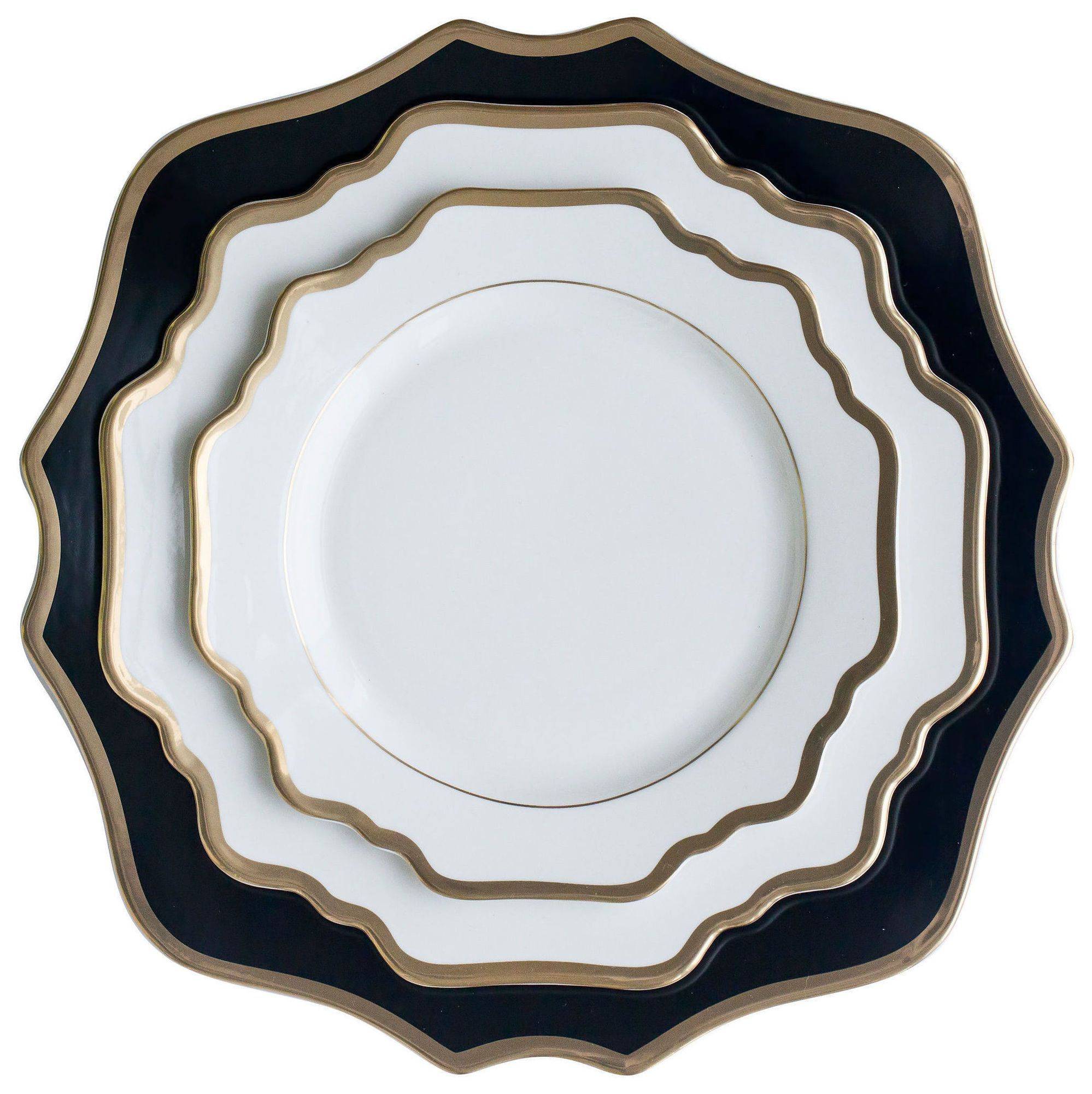 Plates ALLEN black and white - set of 3