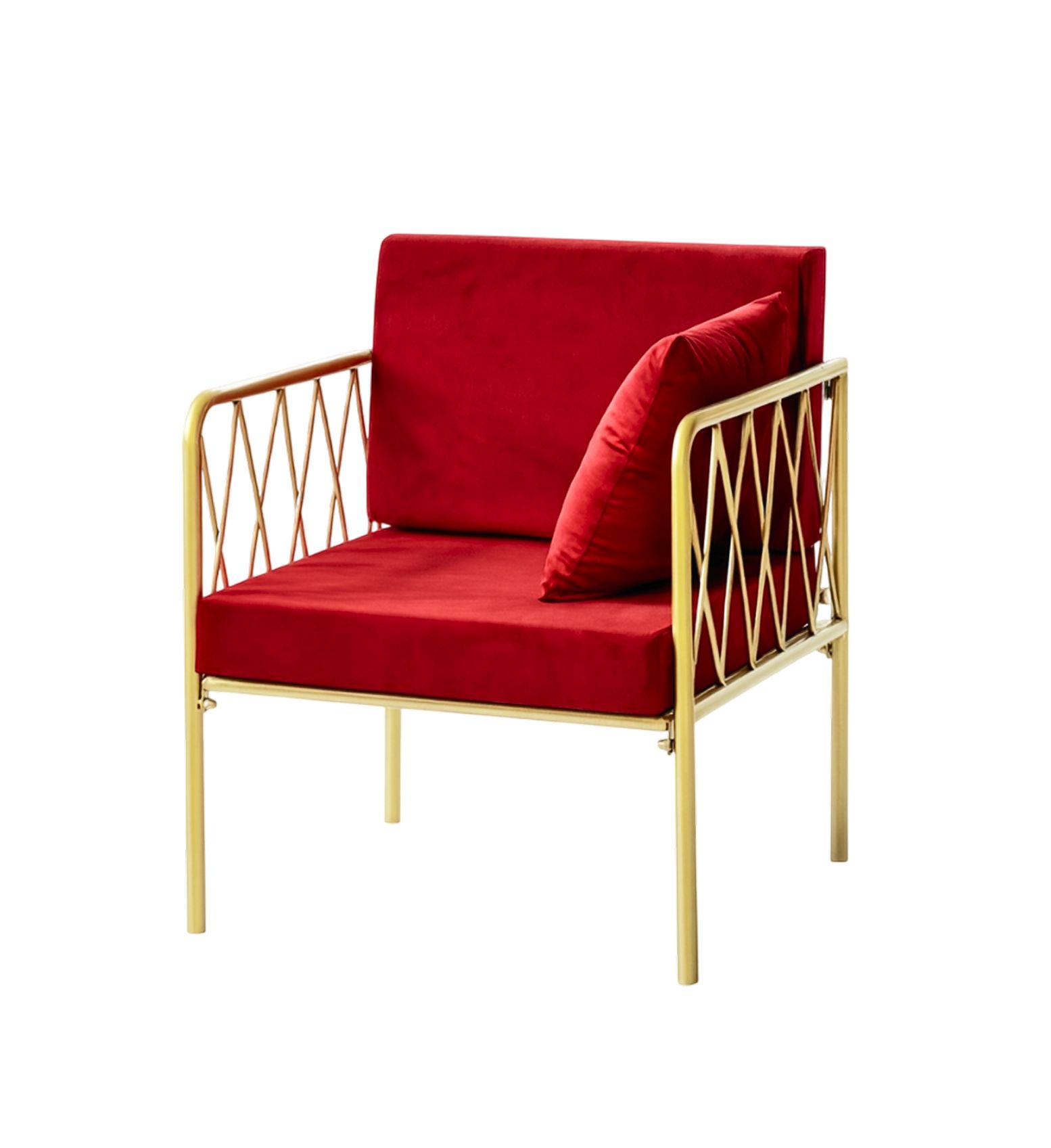 Armchair LIEPA in ice red #318
