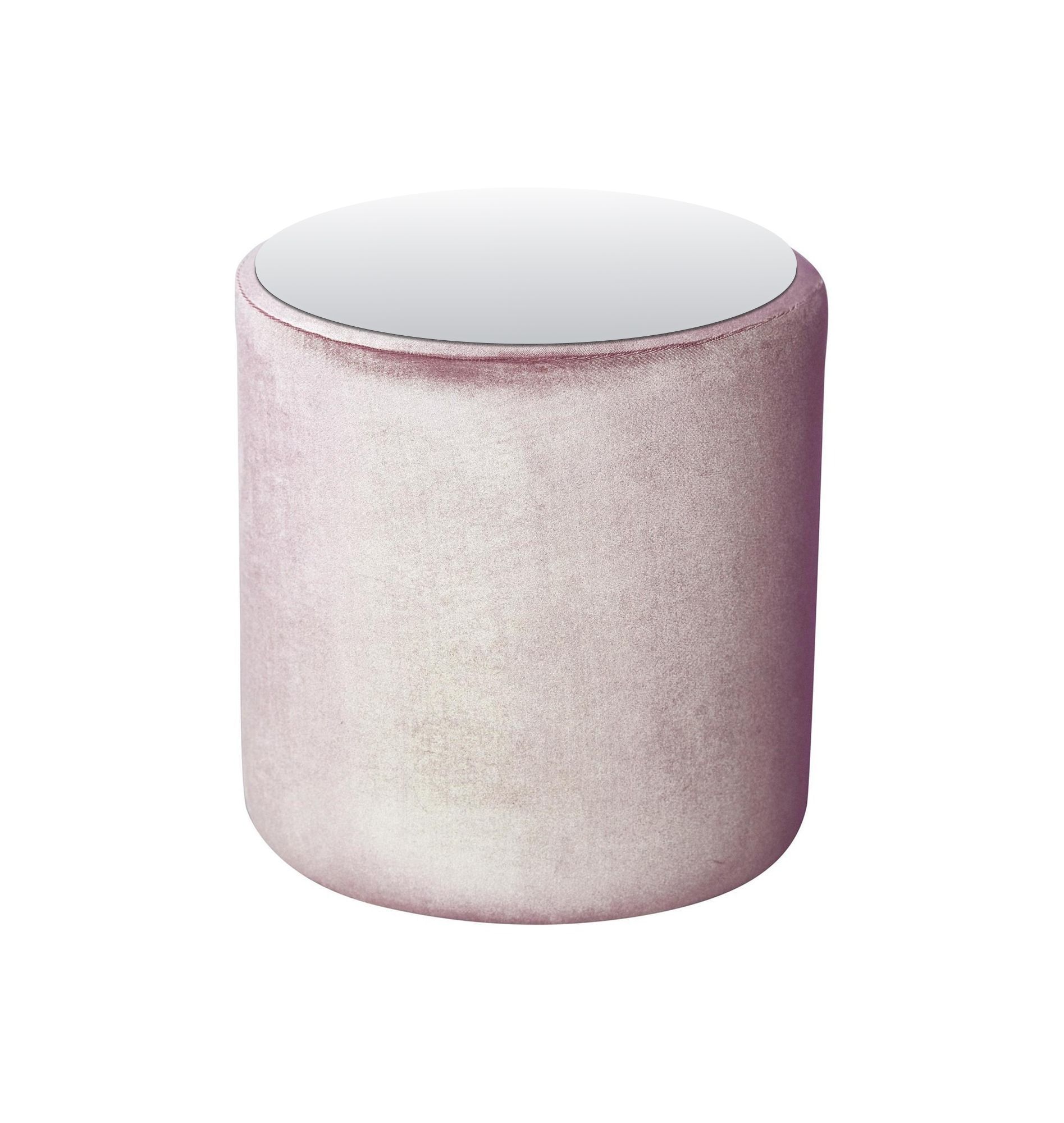 Medium NORMAN TABLE with mirrored top, ice pink #303