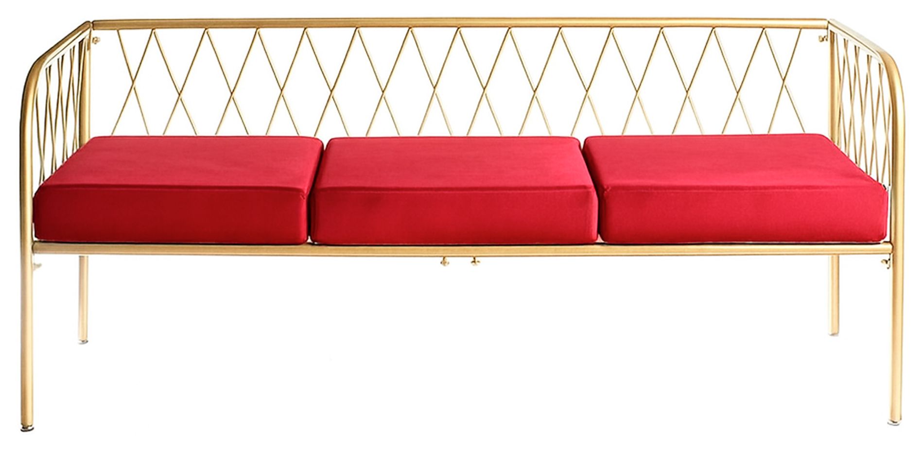 Soft bench LIEPA in ice red #318