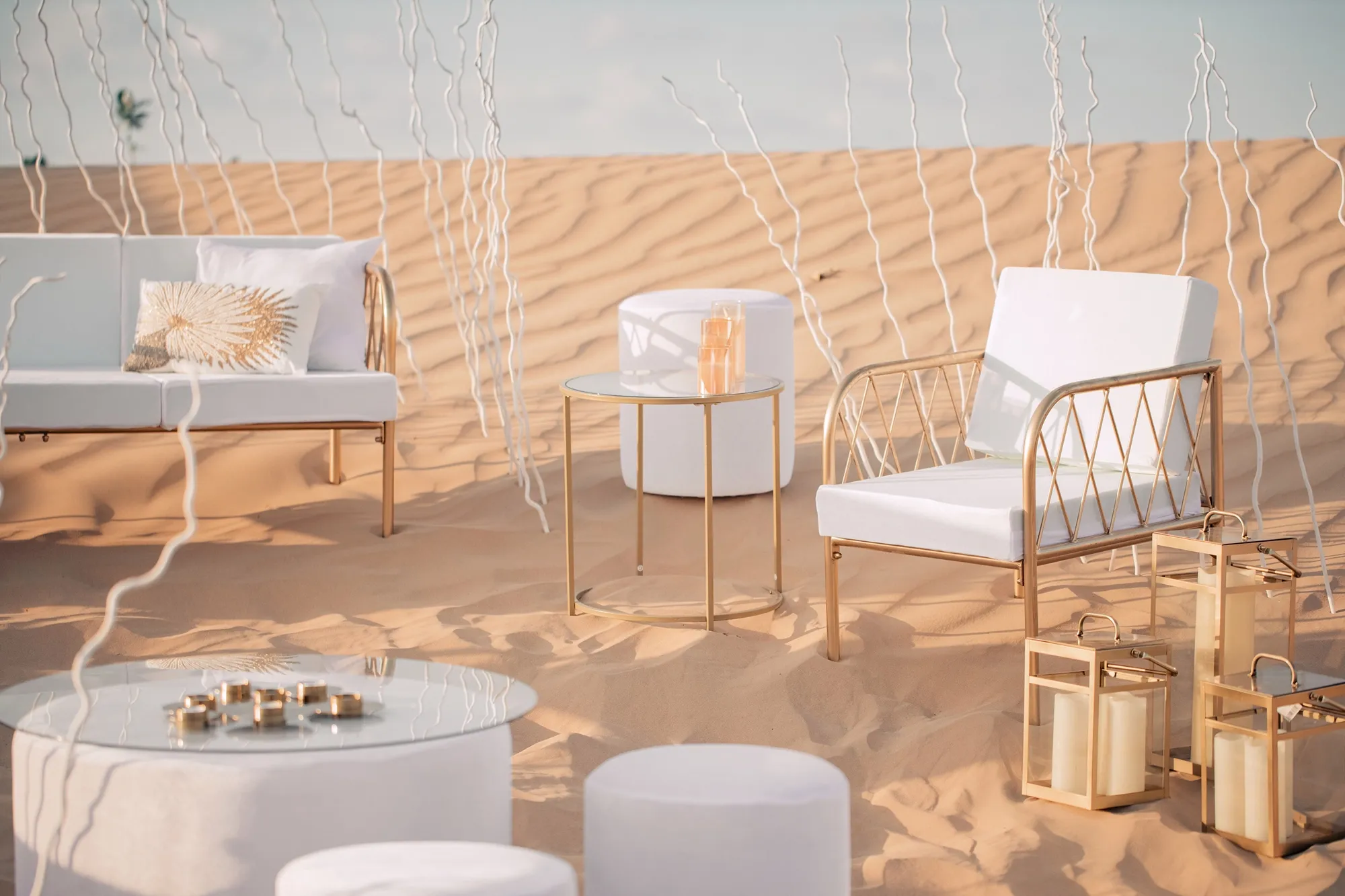 Ivory lounge in the desert