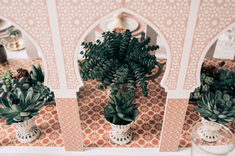 Arabesque Accents — Rectangular Table