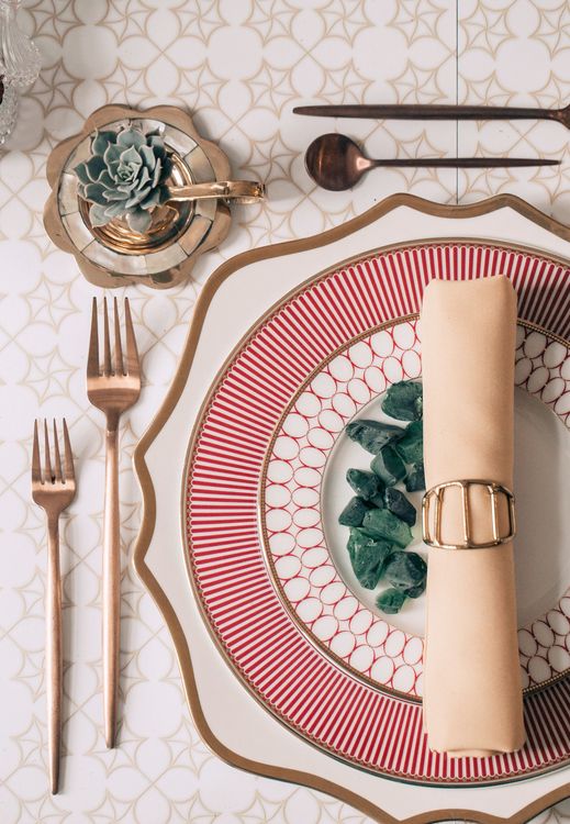 Arabesque Accents — Rectangular Table