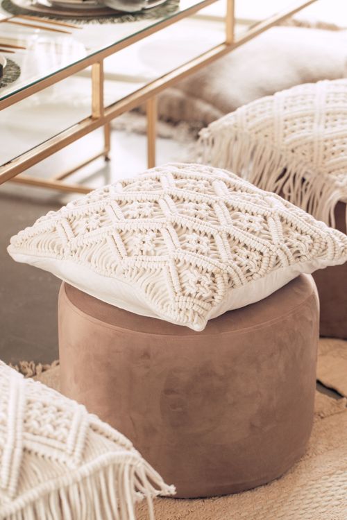 Boho Dinner on Cushions & Poufs — Rectangular Table