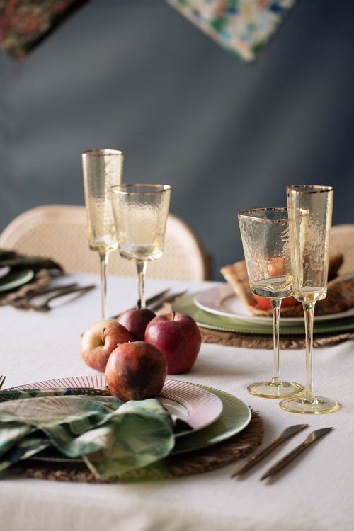 Boho Neutrals with Indian Printed Napkins