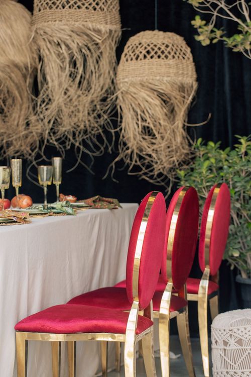 Boho Neutrals with Indian Printed Napkins