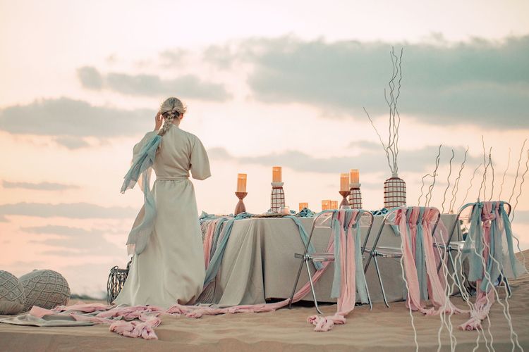 Boho-tablescape in the desert