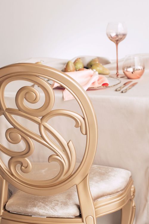 Elegant Satin Table — Pears and Pearls