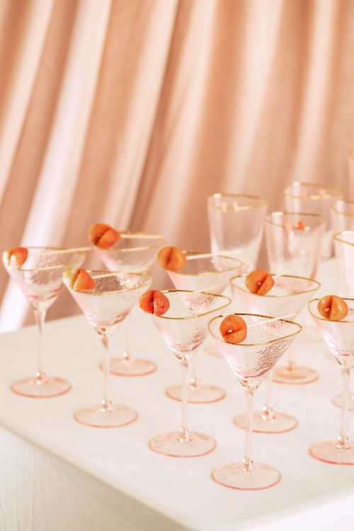 Fashion Party Buffet — Pink Cocktails, Hearts & Donuts