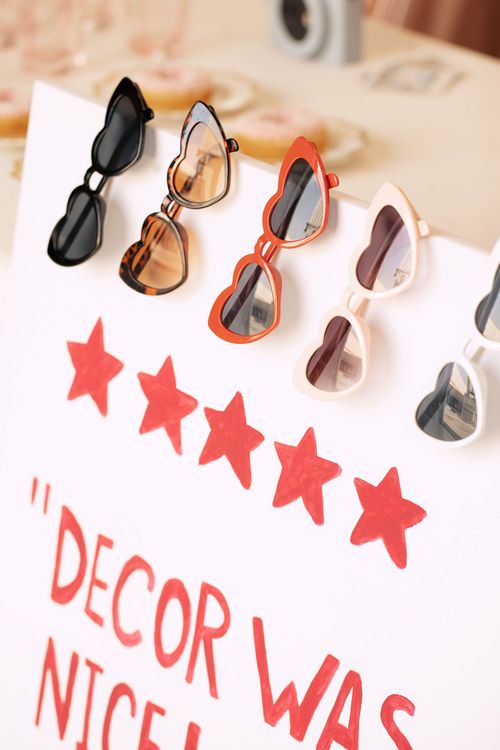 Fashion Party Buffet — Pink Cocktails, Hearts & Donuts