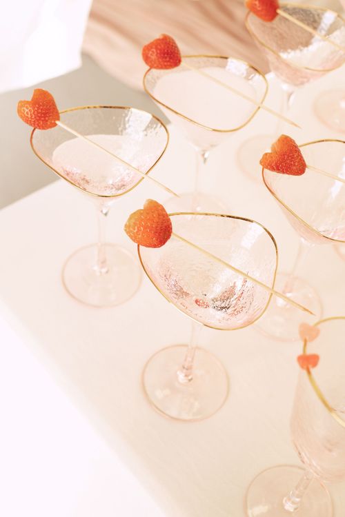 Fashion Party Buffet — Pink Cocktails, Hearts & Donuts