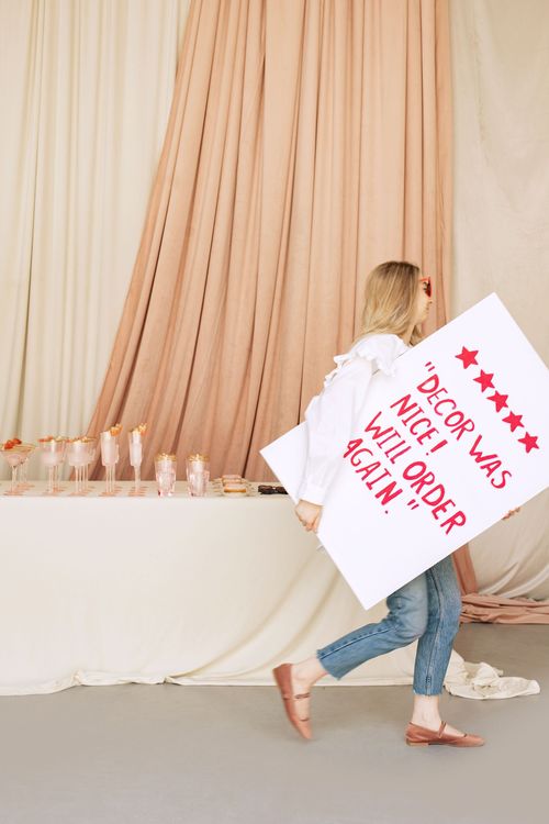 Fashion Party Buffet — Pink Cocktails, Hearts & Donuts