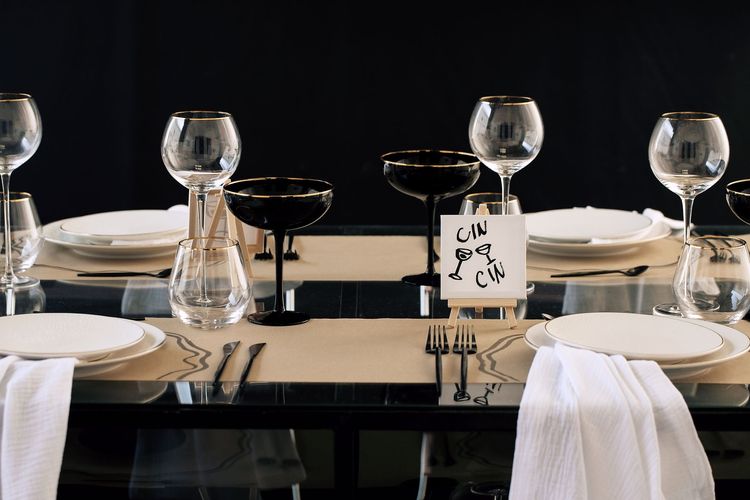 Glass Table and Acrylic Chairs — Gallery