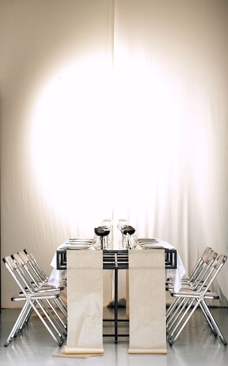 Glass Table and Acrylic Chairs — Gallery