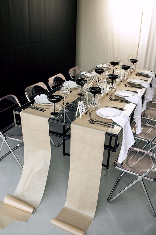 Glass Table and Acrylic Chairs — Gallery