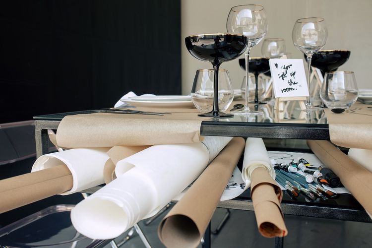 Glass Table and Acrylic Chairs — Gallery