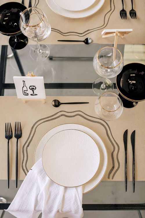 Glass Table and Acrylic Chairs — Gallery