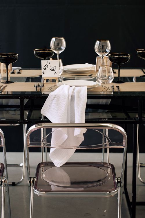 Glass Table and Acrylic Chairs — Gallery