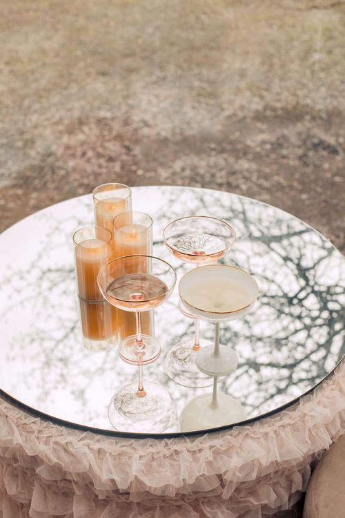 Ivory set at rectangular table