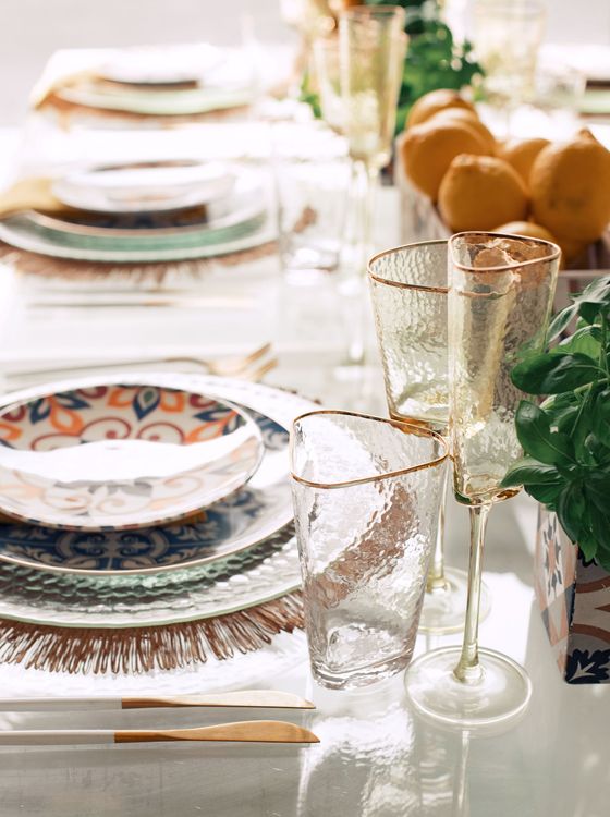 Lemon-Yellow Highlights — Sicilian Set with White Velvet Chair