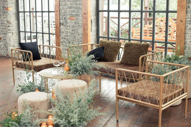 Leopard lounge setup