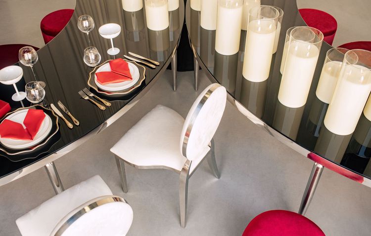 Modern Valentine’s Duo — Serpentine, Black & Red Accents