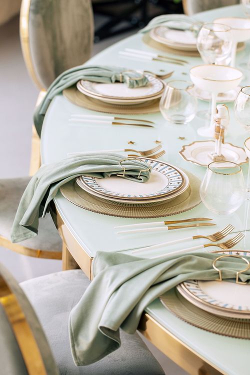 Nutcracker-Inspired Round — Fern Greens, Gold, Tree in Center