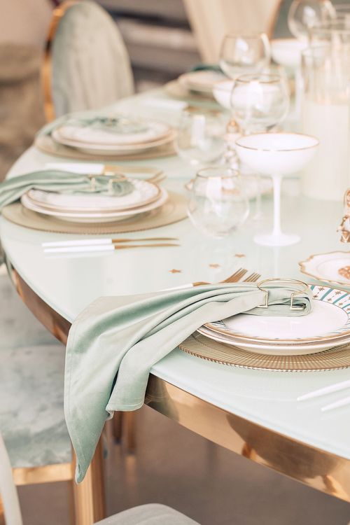 Nutcracker-Inspired Round — Fern Greens, Gold, Tree in Center