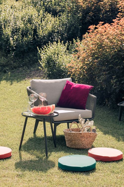 Outdoor picnic setup