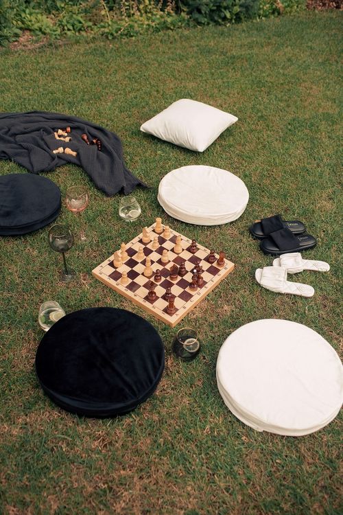 Outdoor picnic setup