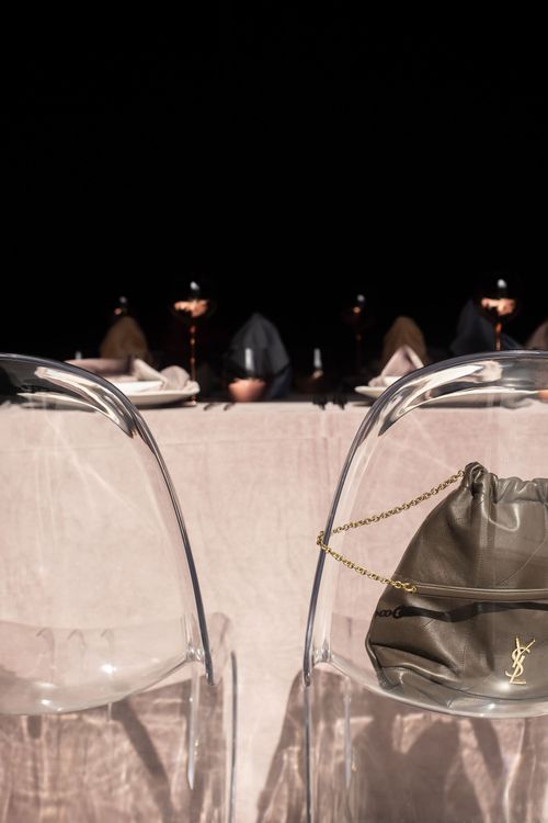 Rectangular Velvet Tablescape with Copper Glasses