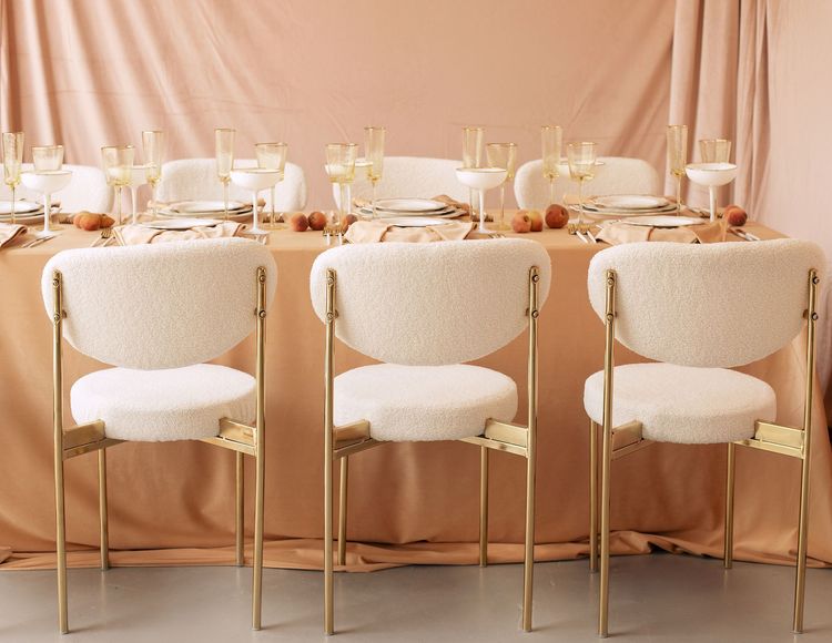 Soft Peach Tablescape