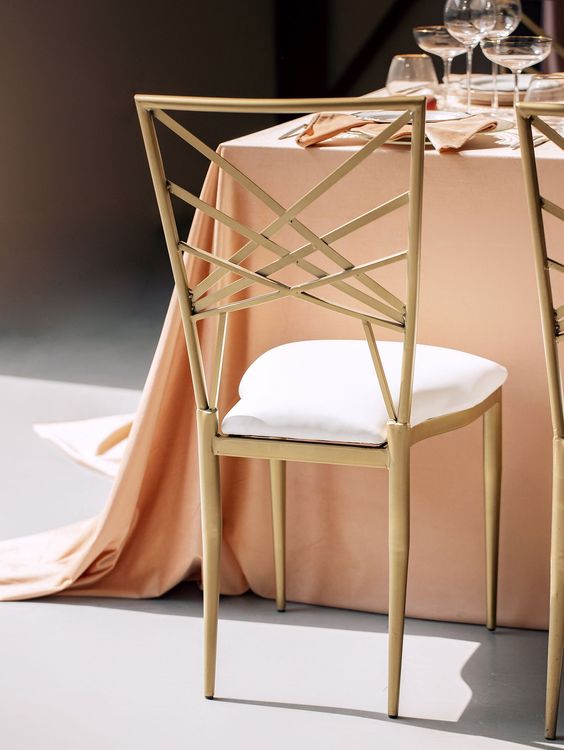 Soft Peach Tablescape