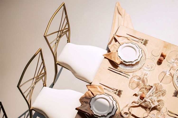 Soft Peach Tablescape