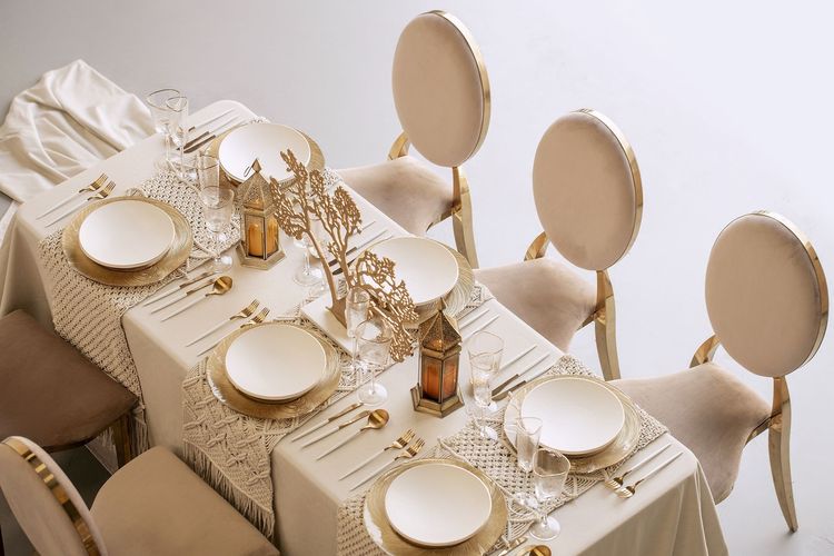 Velvet lounge tablescape cozy seating