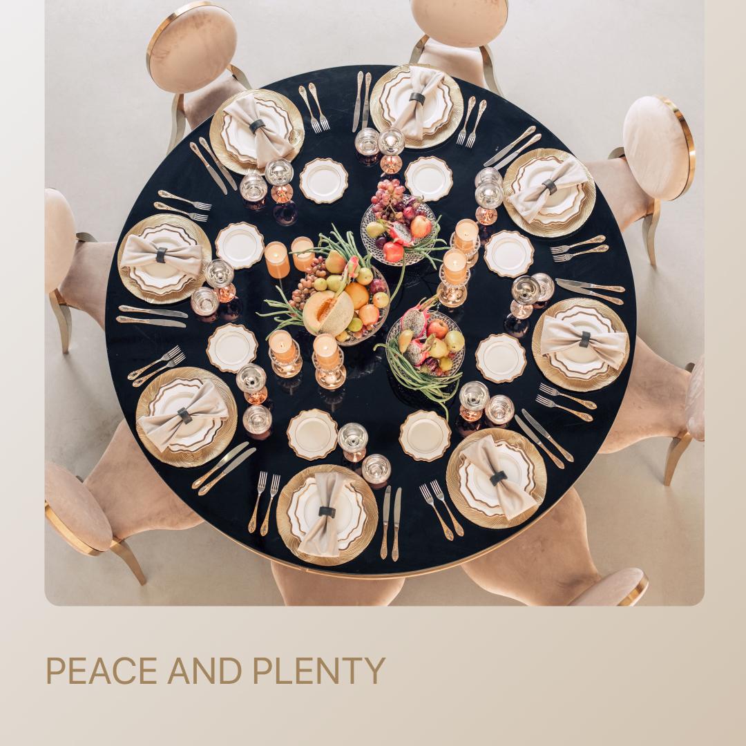 PEACE AND PLENTY package — for 8 guests