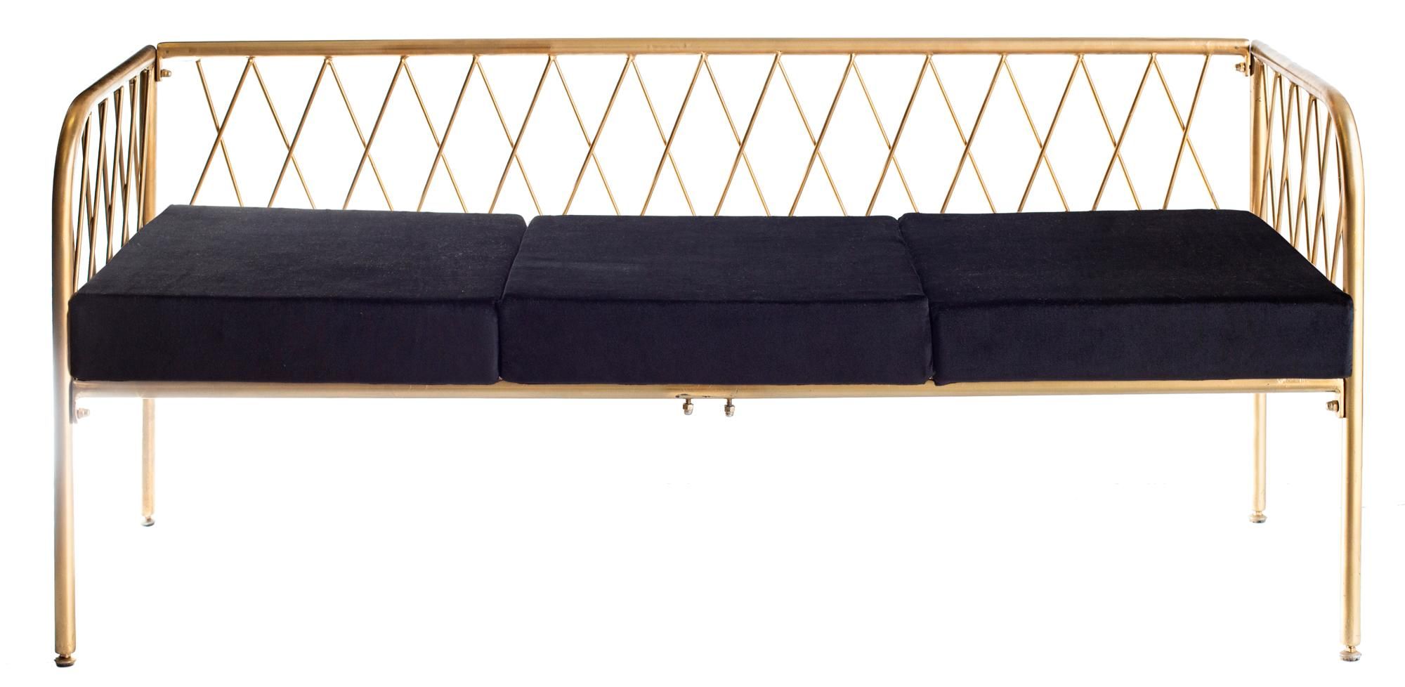 Soft bench LIEPA in black #112