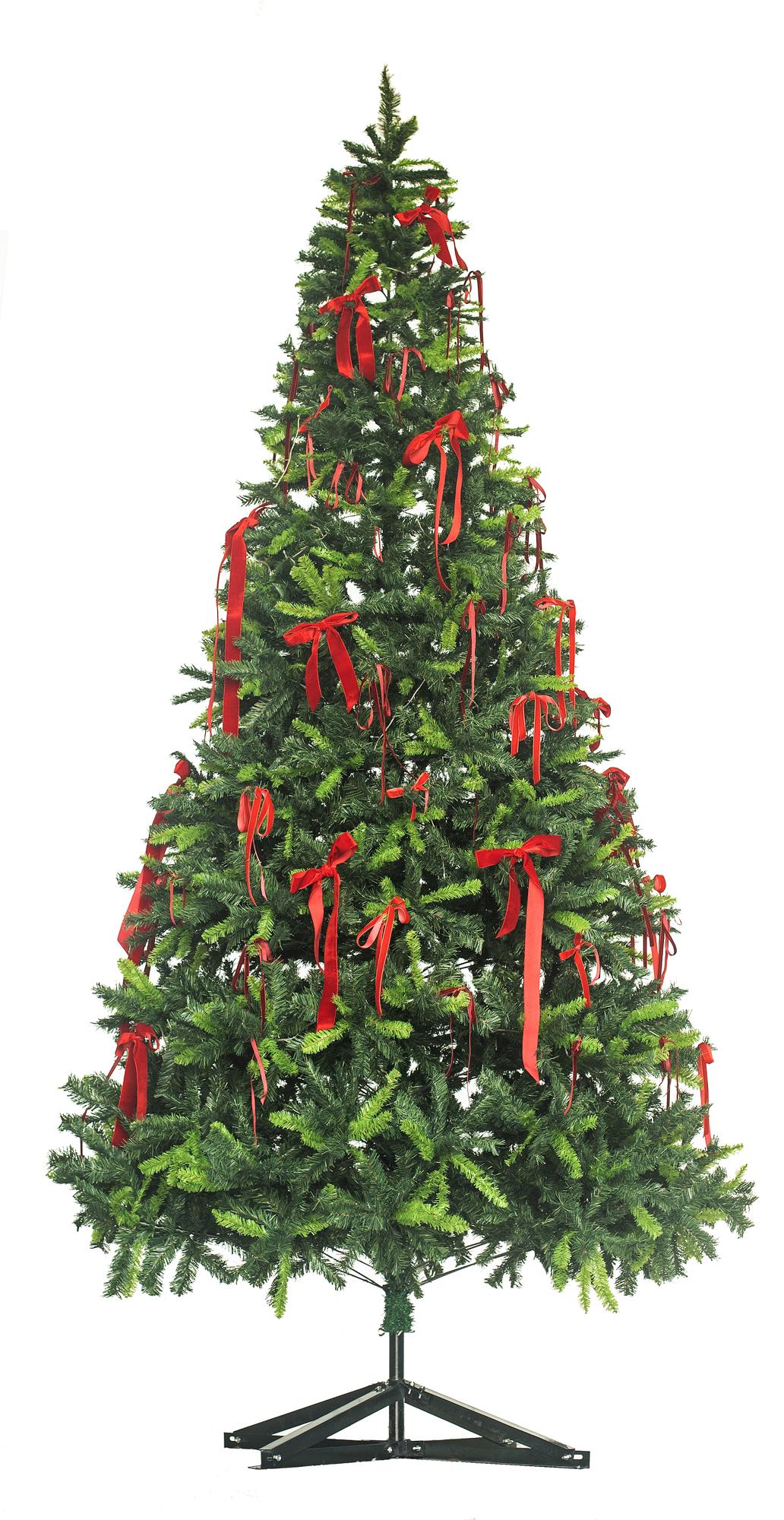 FOGEL red ribbon artificial christmas tree